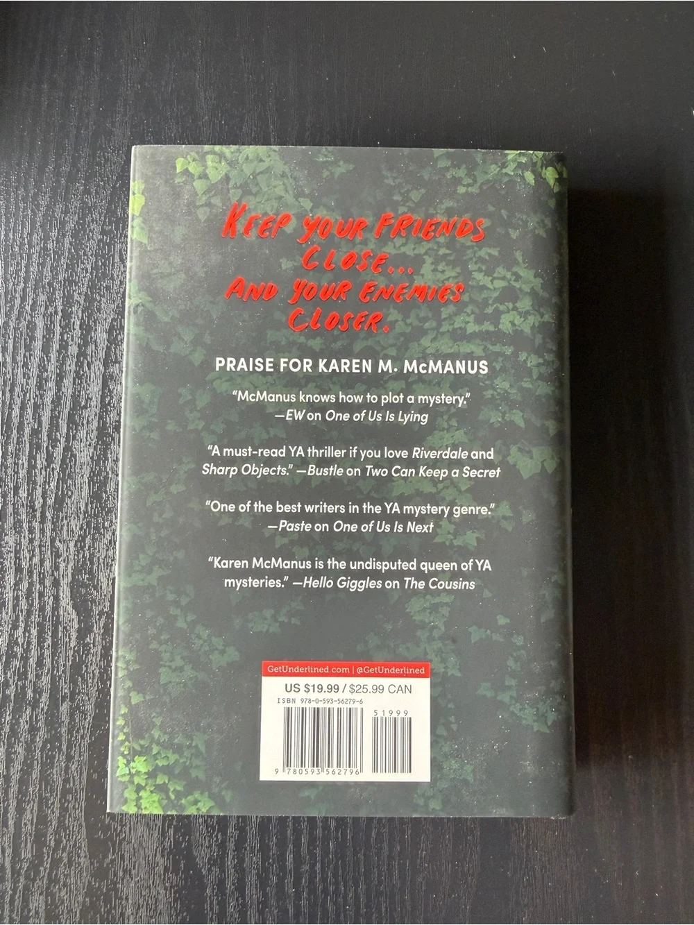 You’ll Be The Death Of Me (SIGNED) Hardcover Book By Karen M. McManus